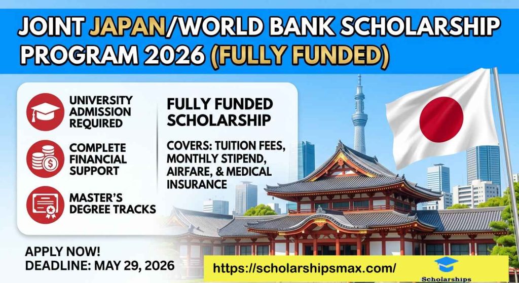 Joint Japan/World Bank scholarship 2026 | Fully Funded